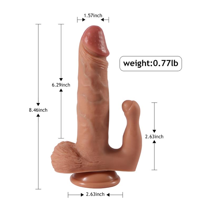 Realistiškas dildo su 20 vibracijos režimų