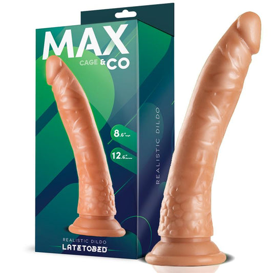 Dildo su siurbtuku ir realistiniu paviršiumi