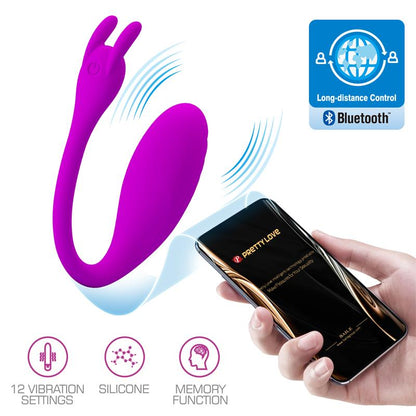Bluetooth vibruojantis kiaušinis su atminties funkcija