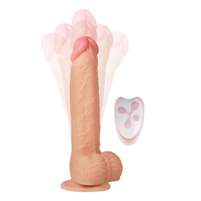 Teleskopinis dildo su 360° judesiu