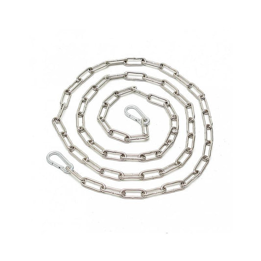 Tvirta suvirinta grandinė su kabliukais 200 cm