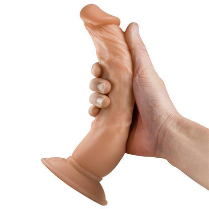 Dildo su siurbtuku ir tikrovišku paviršiumi