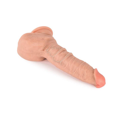 Dildo su dvigubu tankiu ir siurbtuku