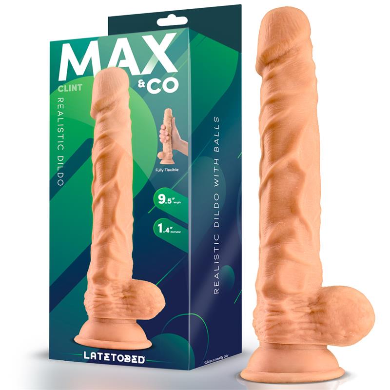 Tikroviškas dildo su galingu siurbtuku