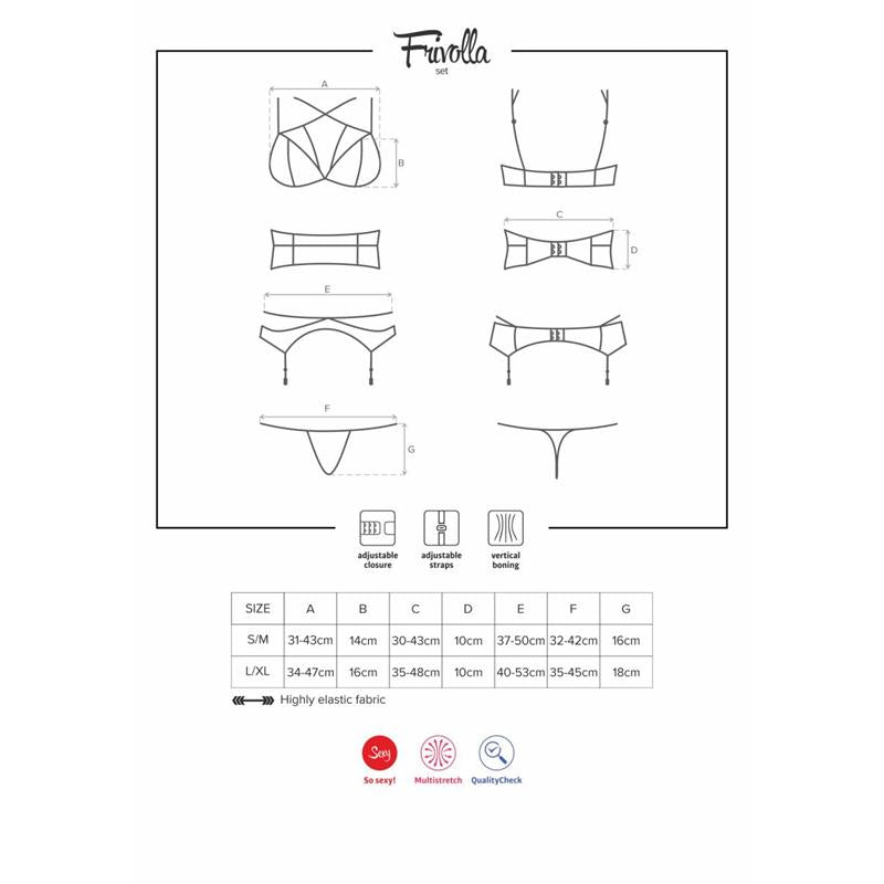 Apatinio trikotažo rinkinys su elegantišku dizainu