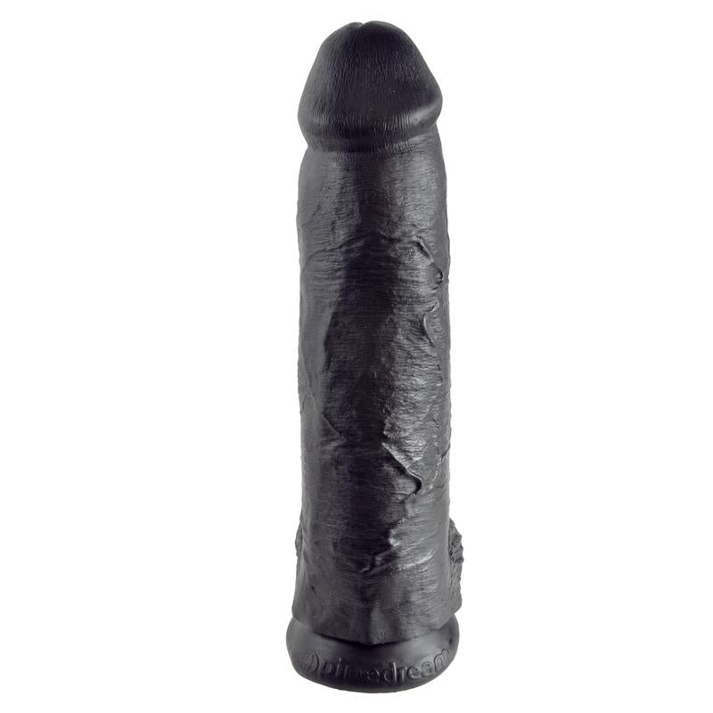 Realistiškas dildo su siurbtuku ir reljefine tekstūra
