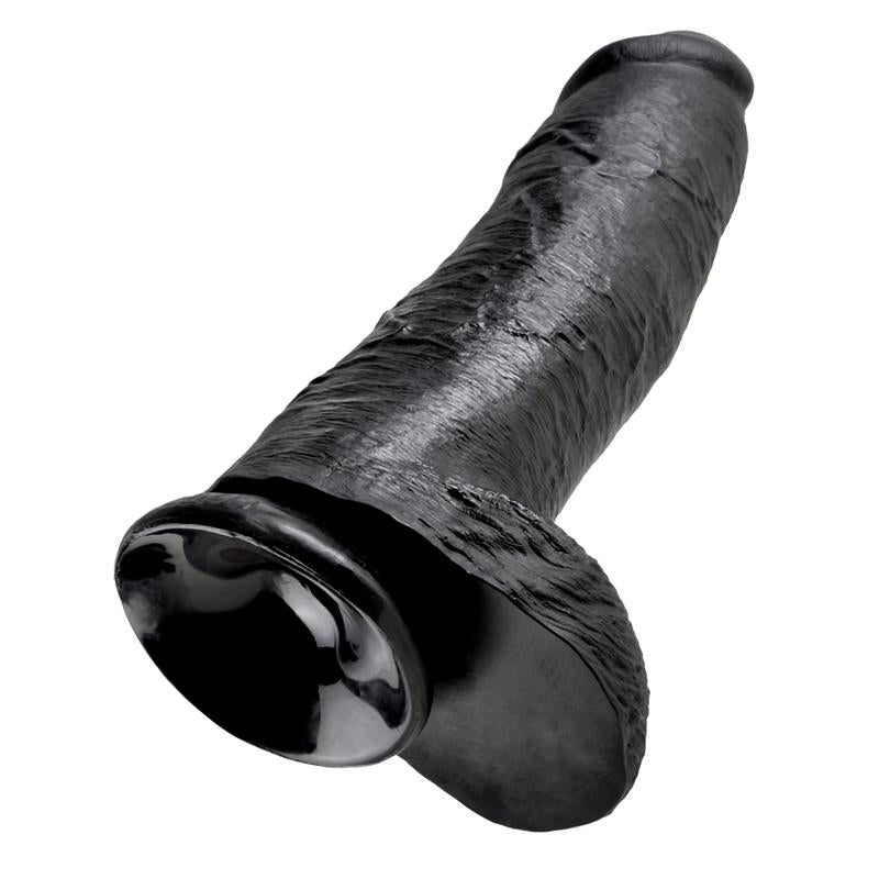 Realistiškas dildo su siurbtuku ir reljefine tekstūra