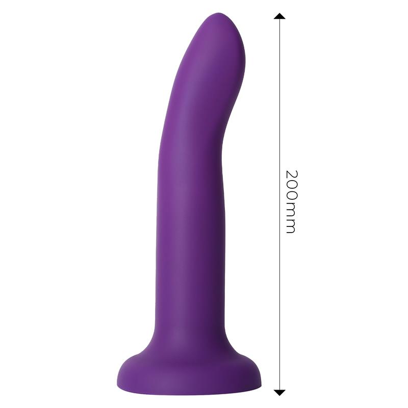 Spalvas keičiantis dildo su stipriu siurbtuku