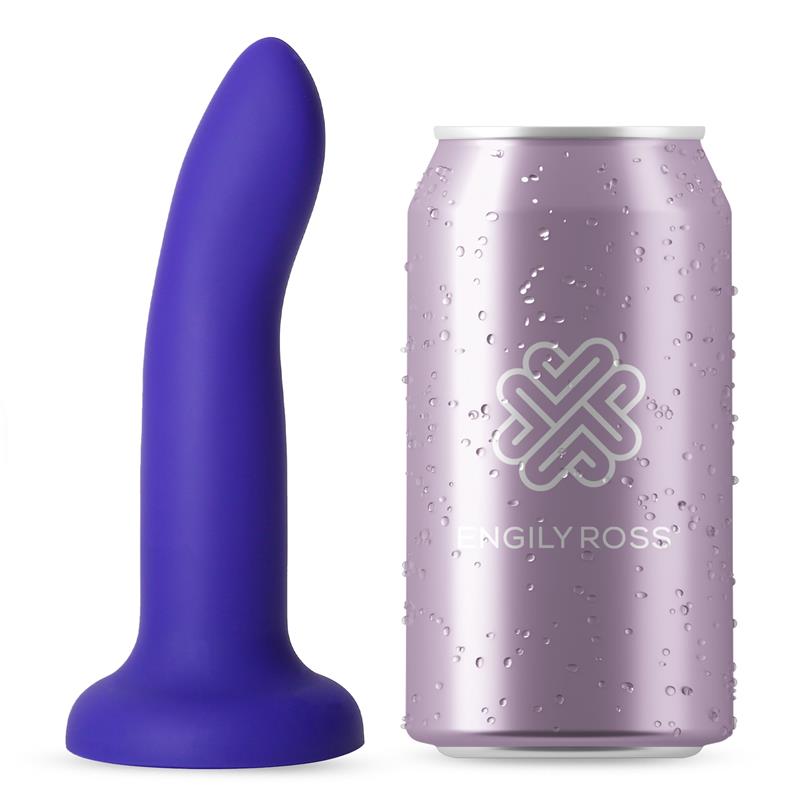 Spalvą keičiantis dildo su siurbtuku ir vibracija