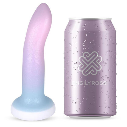 Dildo su siurbtuku ir skysto silikono paviršiumi