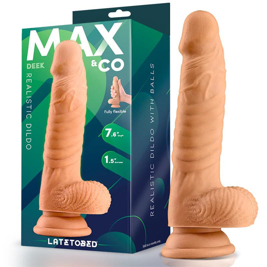 Realistinis dildo su stipriu siurbtuku