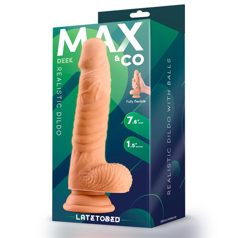 Realistinis dildo su stipriu siurbtuku