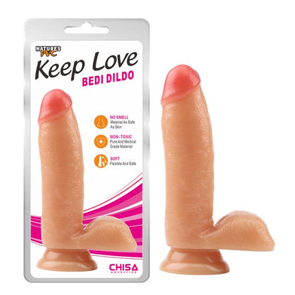 Dildo su siurbtuku ir realistiška forma