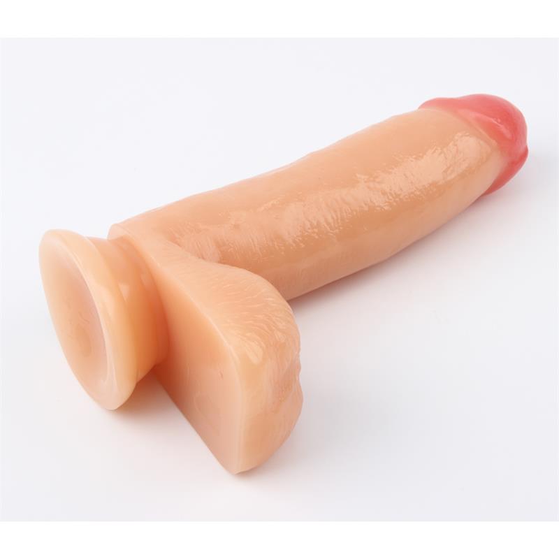 Dildo su siurbtuku ir realistiška forma