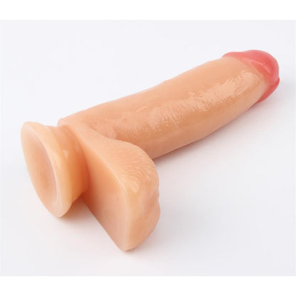 Dildo su siurbtuku ir realistiška forma