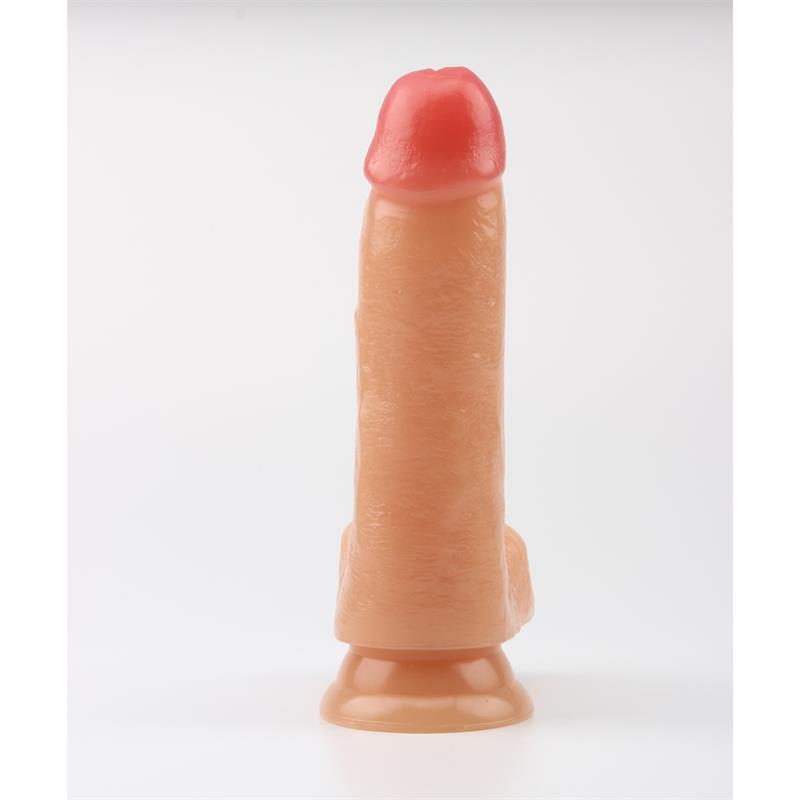 Dildo su siurbtuku ir realistiška forma