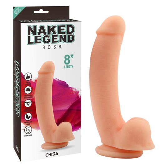 Lenktas dildo su siurbtuku ir natūraliu pojūčiu