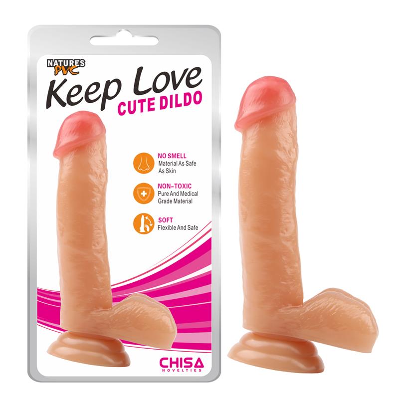 Tikroviškas dildo su siurbtuku ir anatominė forma