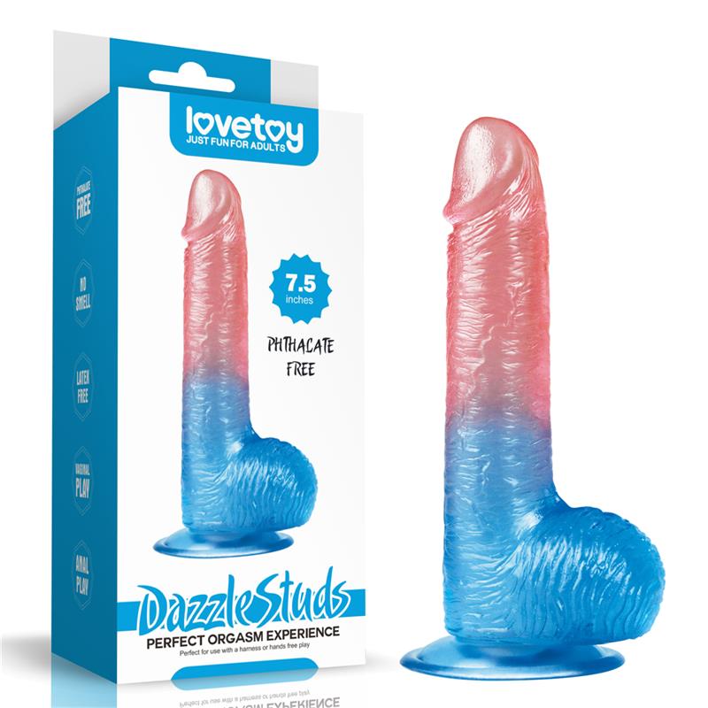 Tikroviškas dildo su siurbtuku ir tekstūra