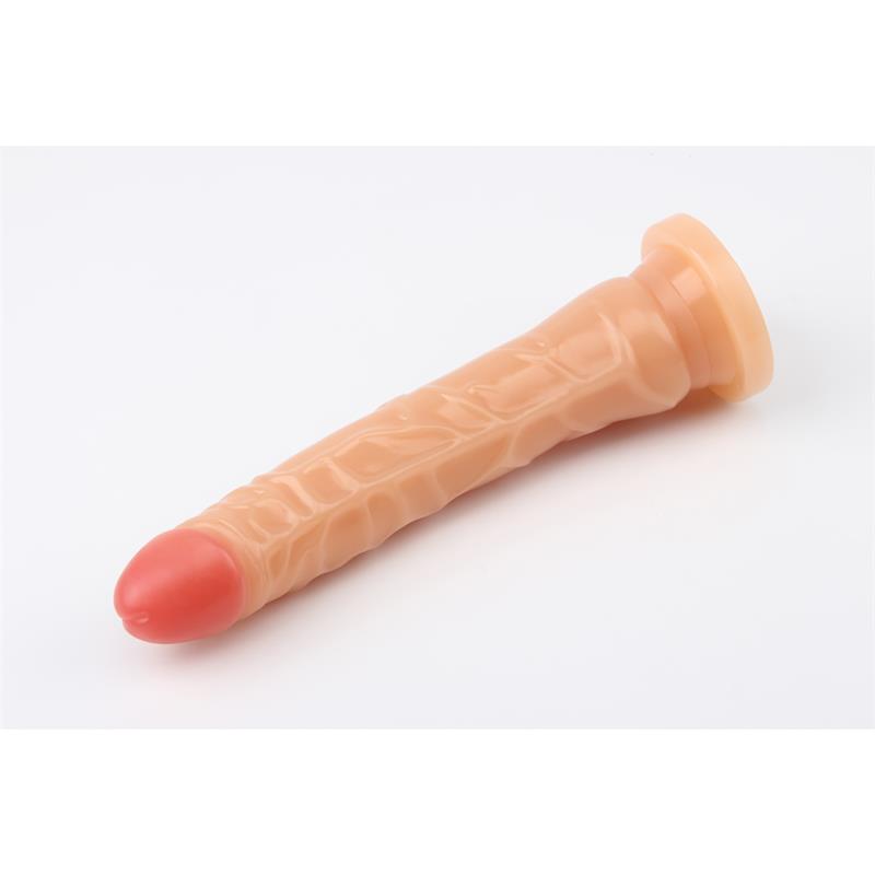 Išlenktas dildo su siurbtuku natūraliam pojūčiui