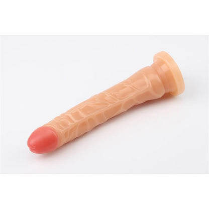 Išlenktas dildo su siurbtuku natūraliam pojūčiui