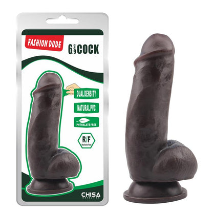 Dildo su siurbtuku ir natūralia forma
