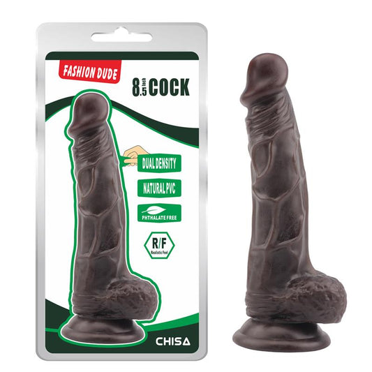Išlenktas dildo su siurbtuko pagrindu