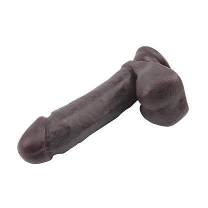 Išlenktas dildo su siurbtuku ir natūraliu pojūčiu