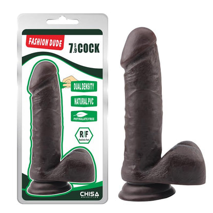 Išlenktas dildo su siurbtuku ir natūraliu pojūčiu