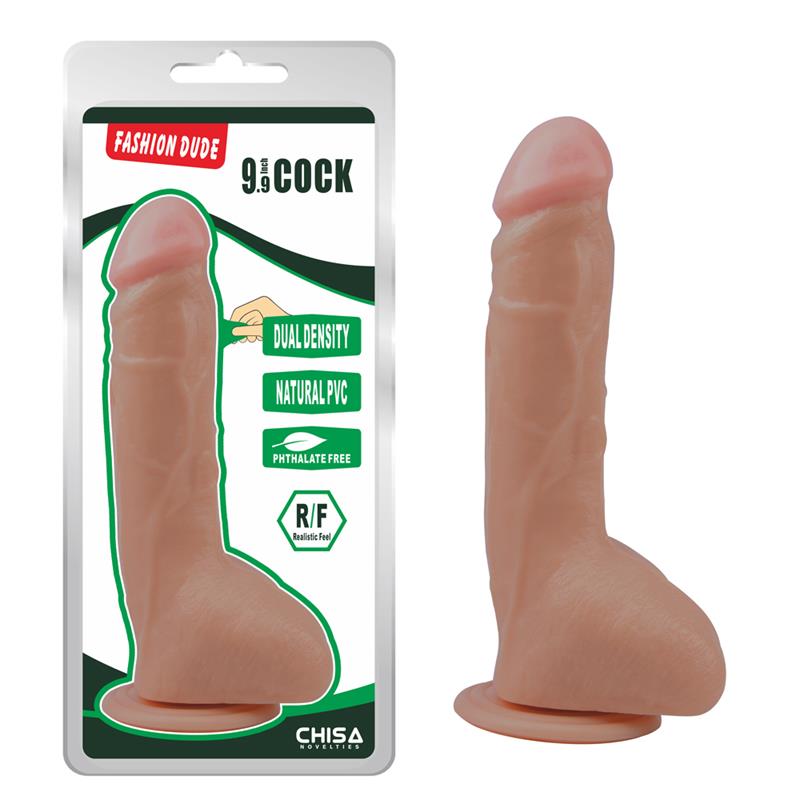 Išlenktas dildo su siurbtuku ir natūraliu pojūčiu