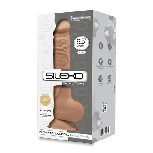 Realistinis dildo su dvigubo tankio silikonu