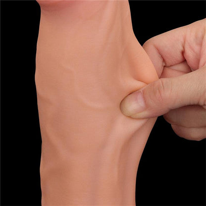Dvisluoksnis dildo su natūraliu pojūčiu