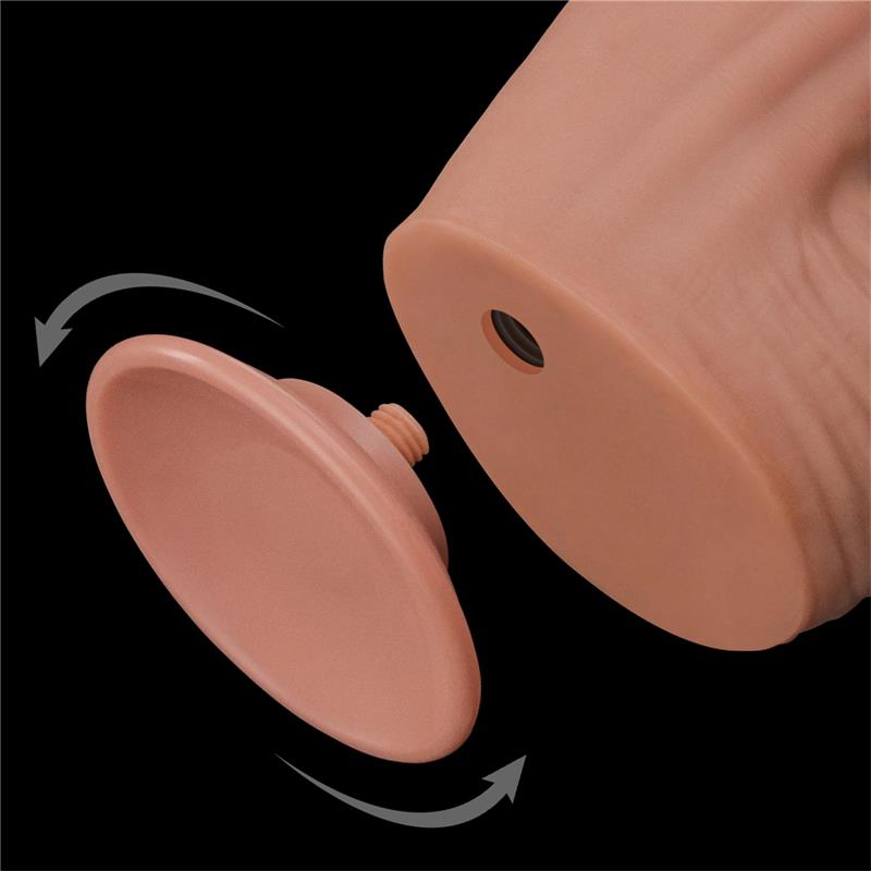 Dvisluoksnis dildo su natūraliu pojūčiu