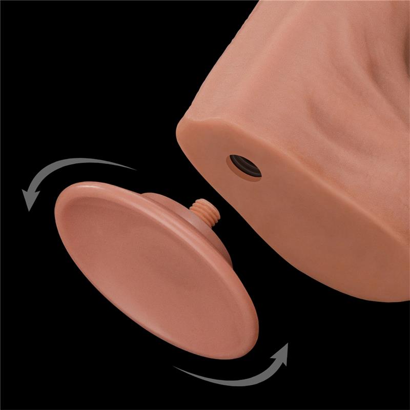 Dvisluoksnis dildo su natūraliu pojūčiu