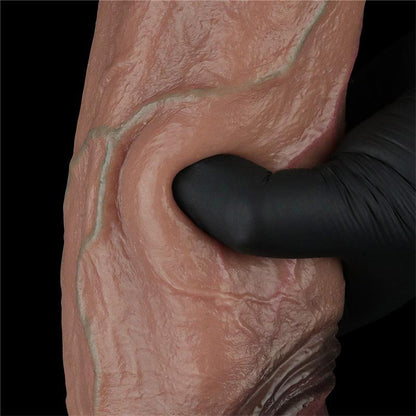 XXL dydžio dildo su dvigubo tankio silikonu