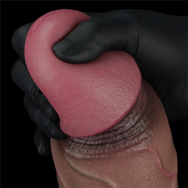 XXL silikoninis dildo su dvigubo tankio pojūčiu