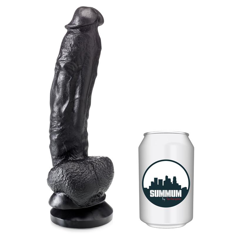 Pusiau tikroviškas dildo su siurbtuku 19 cm