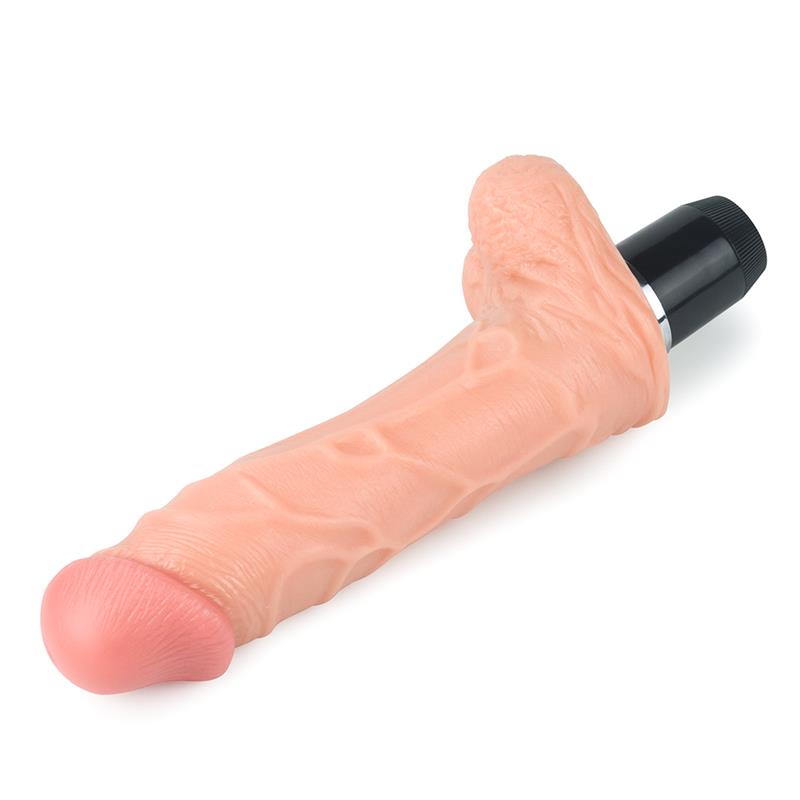 Lankstus dildo su sėklidžių pagrindu