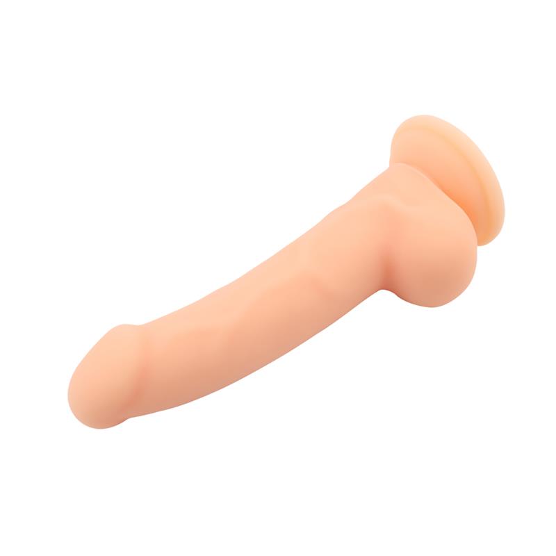 Dildo su siurbtuku ir natūralia forma