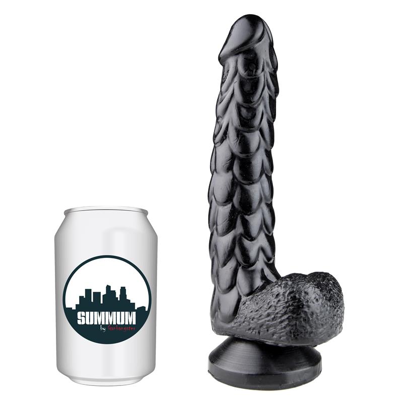 Žvynuotas dildo su intensyvia tekstūra