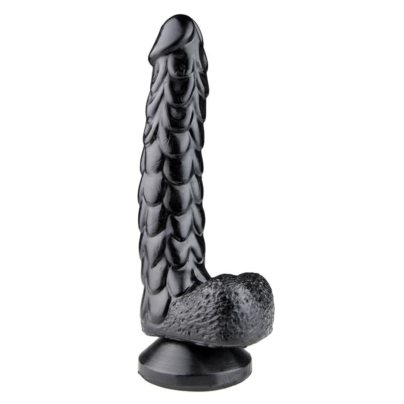 Žvynuotas dildo su intensyvia tekstūra