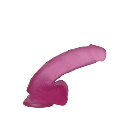 Tikroviškas dildo su siurbtuku ir gyslomis tekstūra