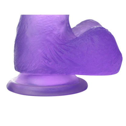 Tikroviškas dildo su siurbtuku ir gysluotu korpusu