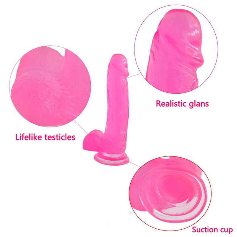 Tikroviškas dildo su siurbtuku ir gyslų tekstūra