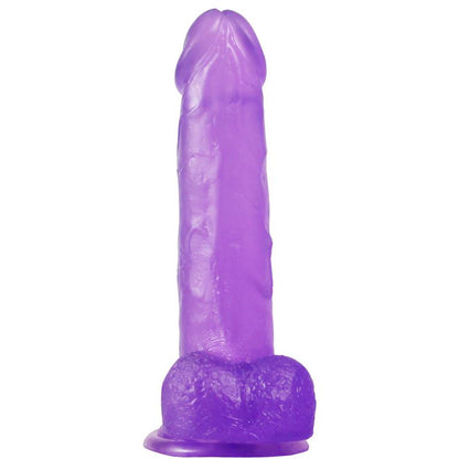 Dildo su siurbtuko pagrindu ir natūralia tekstūra