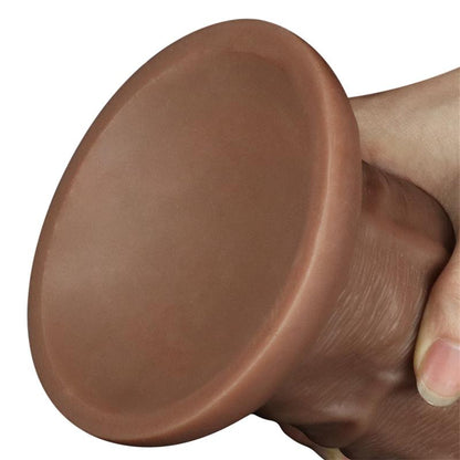 Didelis dildo su siurbtuku ir tekstūra