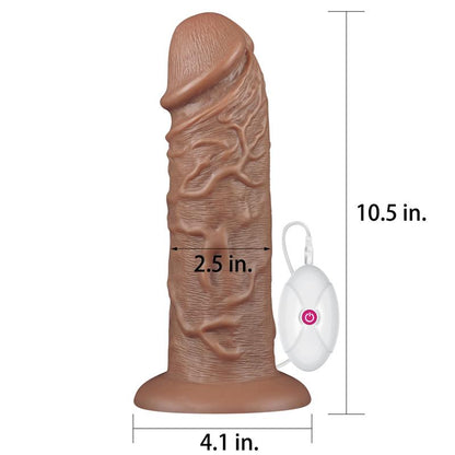 Didelis dildo su siurbtuku ir galingomis vibracijomis