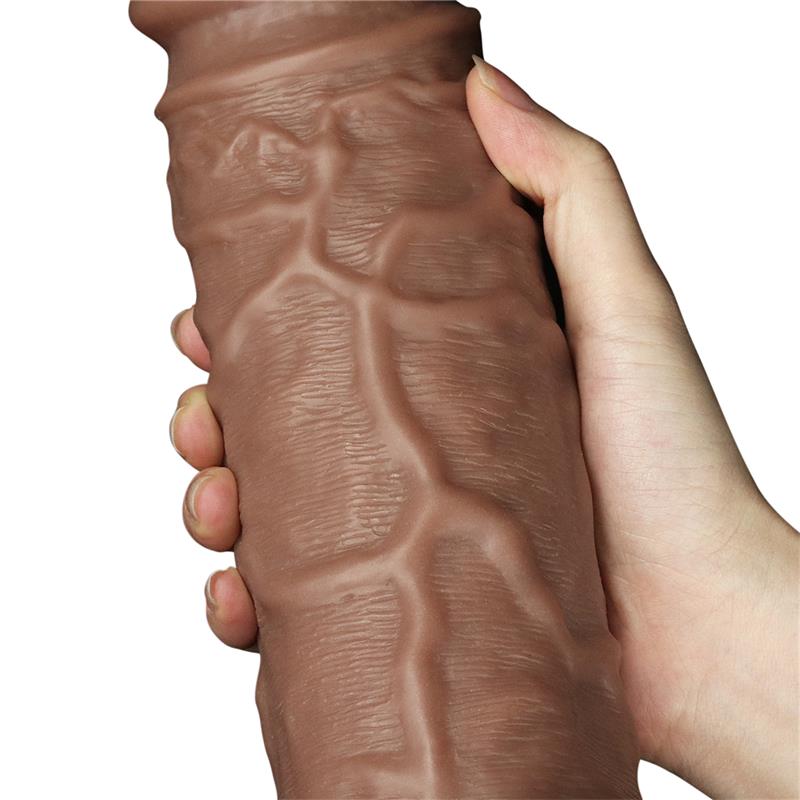 Didelis dildo su siurbtuku ir galingomis vibracijomis