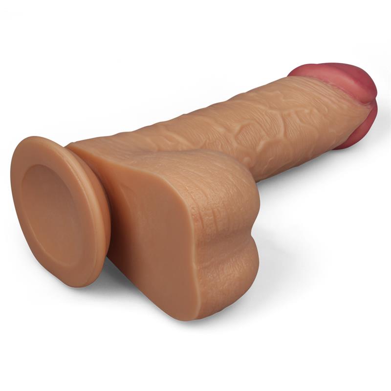 Didelis dildo su siurbtuku ir tikrovišku pojūčiu