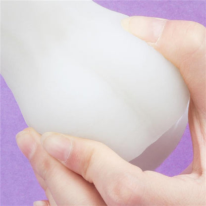 Švytintis dildo su ergonomiška tekstūra